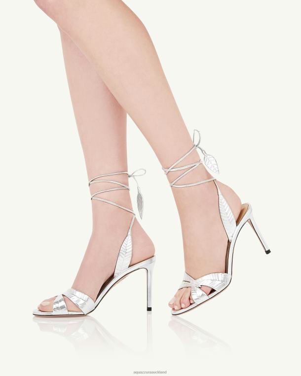 Aquazzura Leaf Sandal 85 SILVER TZ666127