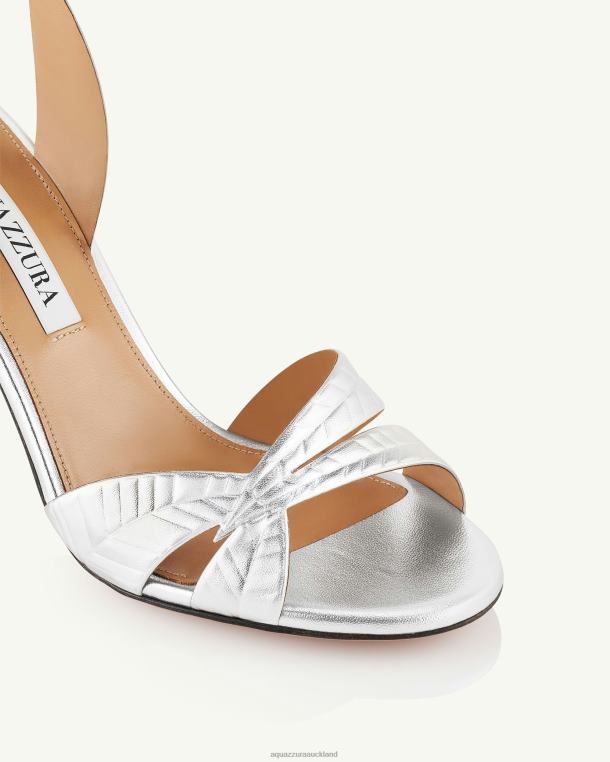 Aquazzura Leaf Sandal 85 SILVER TZ666127