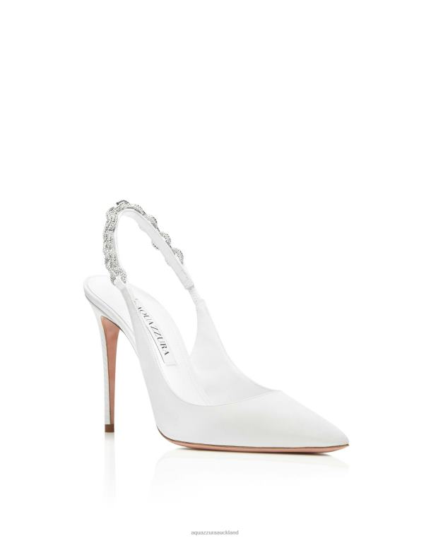 Aquazzura Love Link Sling 105 WHITE TZ666233