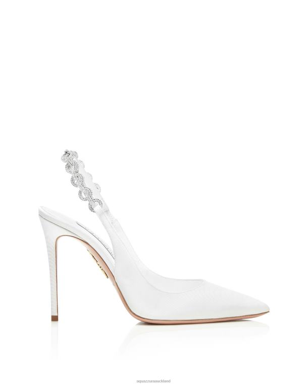 Aquazzura Love Link Sling 105 WHITE TZ666233