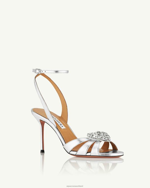 Aquazzura Love Me Sandal 85 SILVER TZ66630