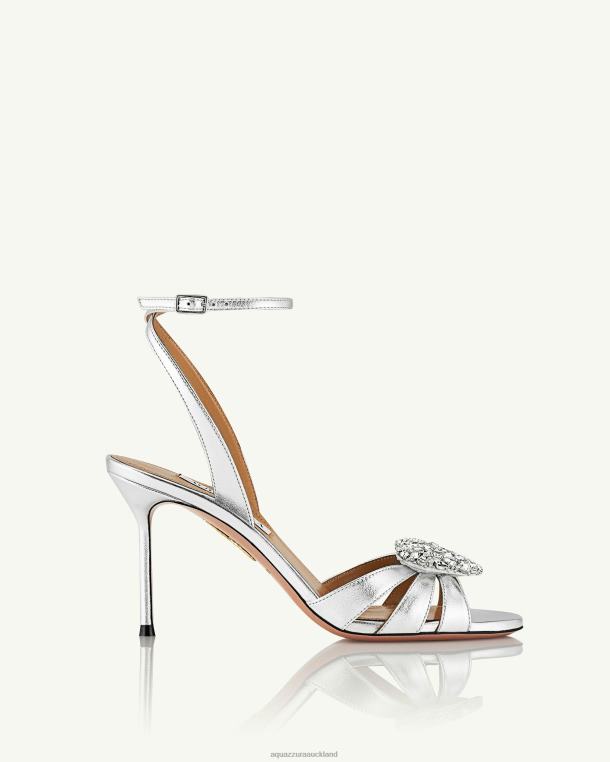 Aquazzura Love Me Sandal 85 SILVER TZ66630