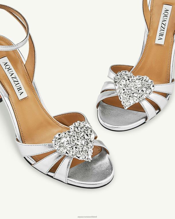 Aquazzura Love Me Sandal 85 SILVER TZ66630