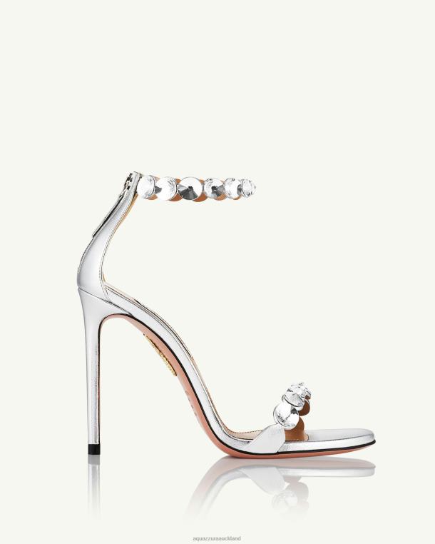 Aquazzura Maxi-Tequila Sandal 105 SILVER TZ66646