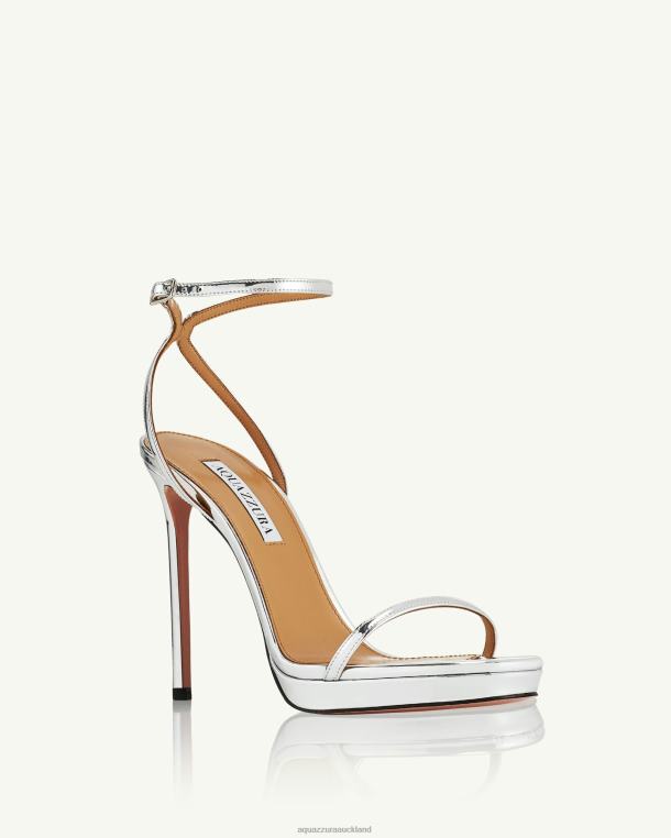 Aquazzura Olie Plateau 115 SILVER TZ66648