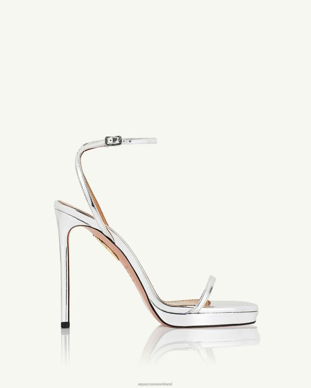 Aquazzura Olie Plateau 115 SILVER TZ66648