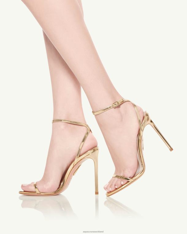 Aquazzura Olie Sandal 105 GOLD TZ666135