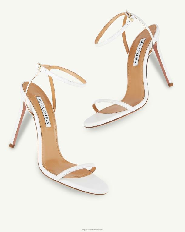 Aquazzura Olie Sandal 105 WHITE TZ66623