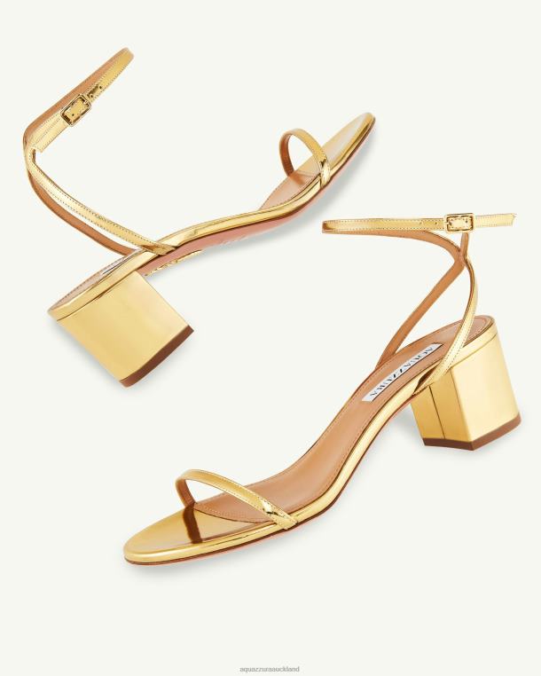 Aquazzura Olie Sandal 50 GOLD TZ66675