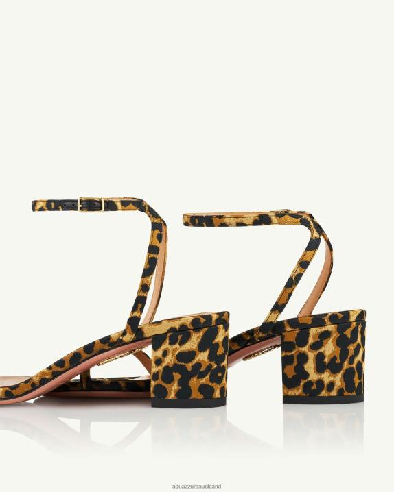 Aquazzura Olie Sandal 50 LEOPARD R4L65