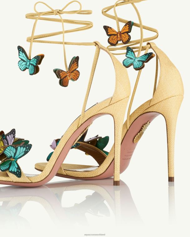 Aquazzura Papillon Sandal 105 BEIGE TZ666138