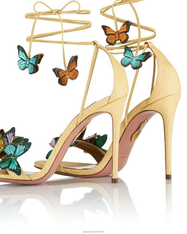 Aquazzura Papillon Sandal 105 BEIGE TZ666138