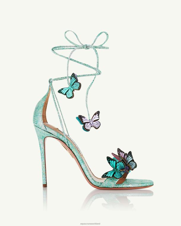 Aquazzura Papillon Sandal 105 BLUE TZ66615