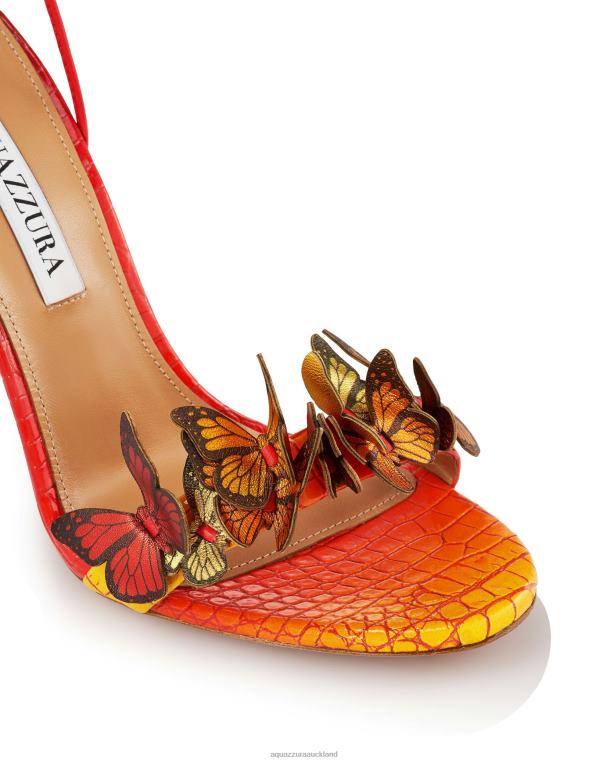 Aquazzura Papillon Sandal 105 ORANGE TZ66696