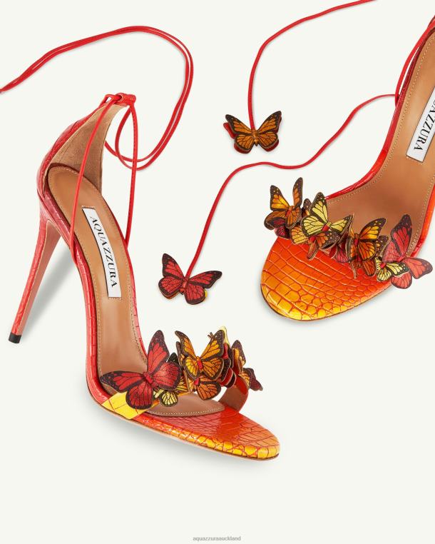 Aquazzura Papillon Sandal 105 ORANGE TZ66696