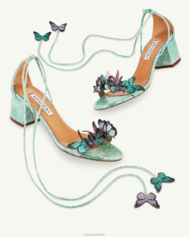 Aquazzura Papillon Sandal 50 BLUE TZ66616