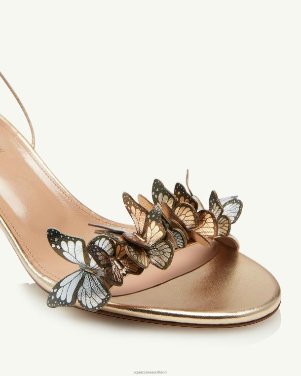 Aquazzura Papillon Sandal 50 GOLD TZ66660