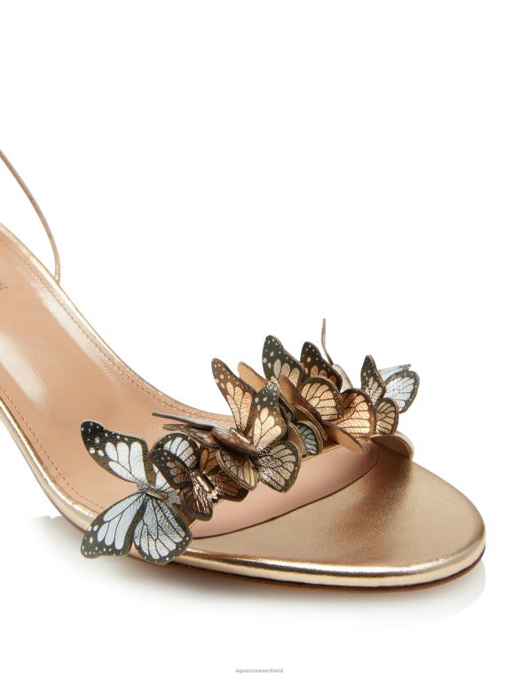 Aquazzura Papillon Sandal 50 GOLD TZ66660