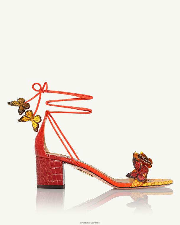 Aquazzura Papillon Sandal 50 ORANGE TZ66697