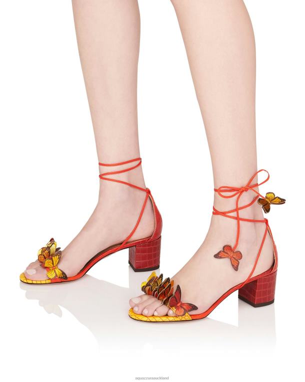 Aquazzura Papillon Sandal 50 ORANGE TZ66697