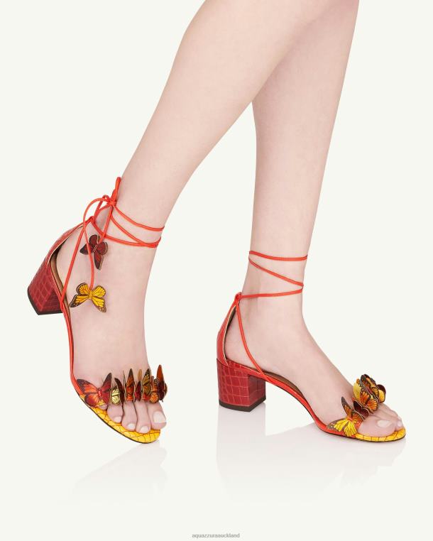 Aquazzura Papillon Sandal 50 ORANGE TZ66697