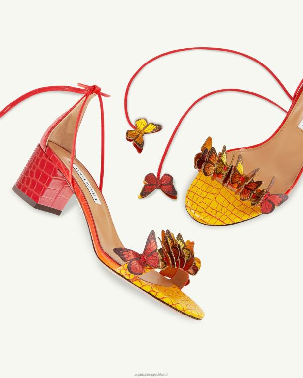 Aquazzura Papillon Sandal 50 ORANGE TZ66697