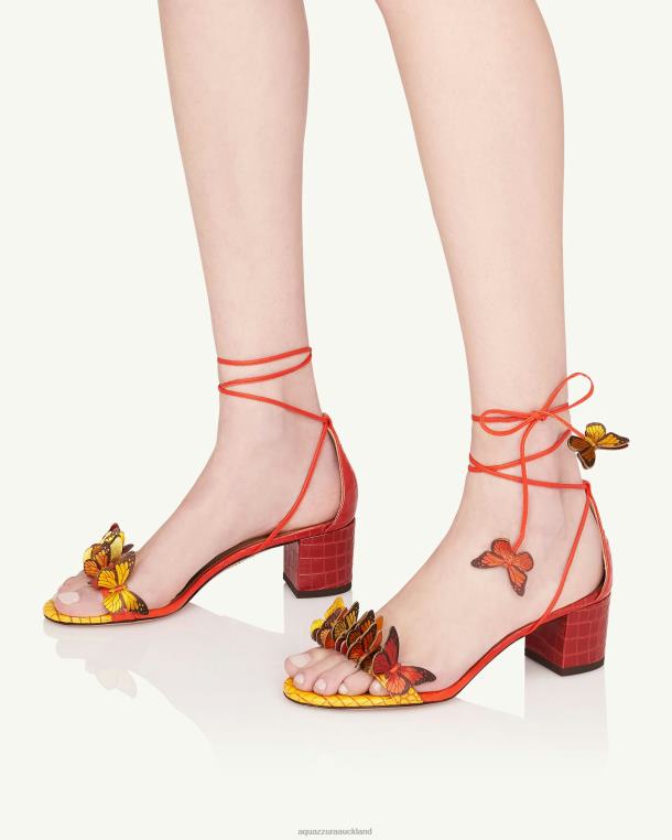 Aquazzura Papillon Sandal 50 ORANGE TZ66697