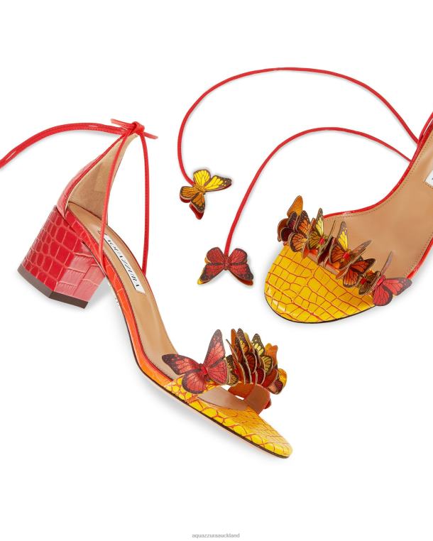 Aquazzura Papillon Sandal 50 ORANGE TZ66697