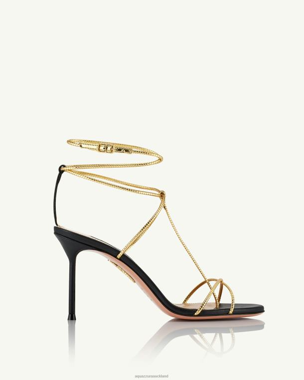 Aquazzura Roman Romance Sandal 85 BLACK TZ6666