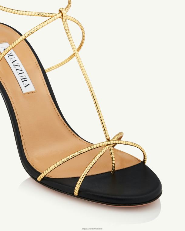 Aquazzura Roman Romance Sandal 85 BLACK TZ6666