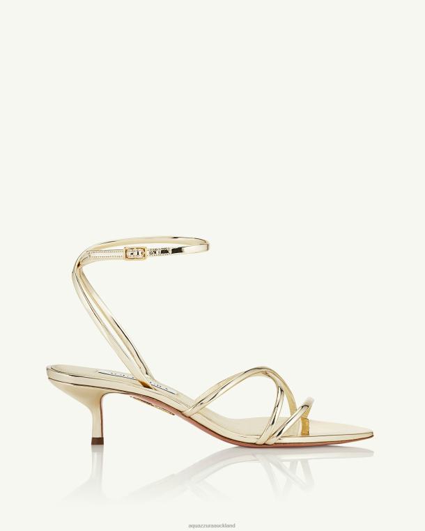 Aquazzura Roy Sandal 50 GOLD TZ66676