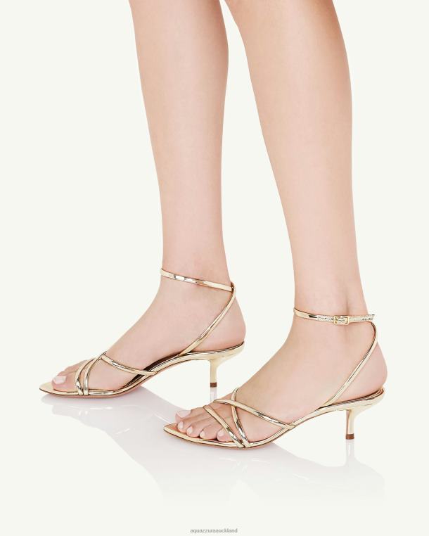 Aquazzura Roy Sandal 50 GOLD TZ66676