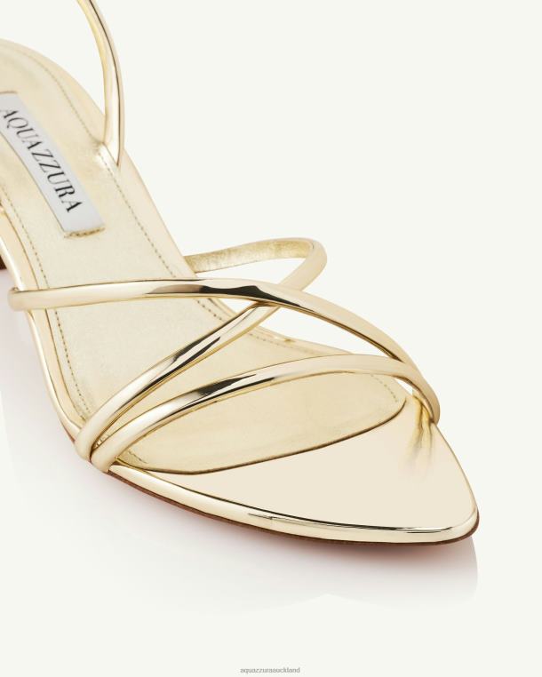 Aquazzura Roy Sandal 50 GOLD TZ66676