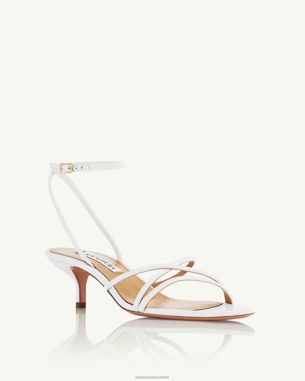 Aquazzura Roy Sandal 50 WHITE TZ66620