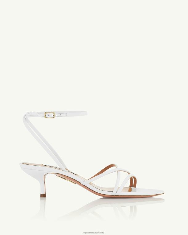 Aquazzura Roy Sandal 50 WHITE TZ66620