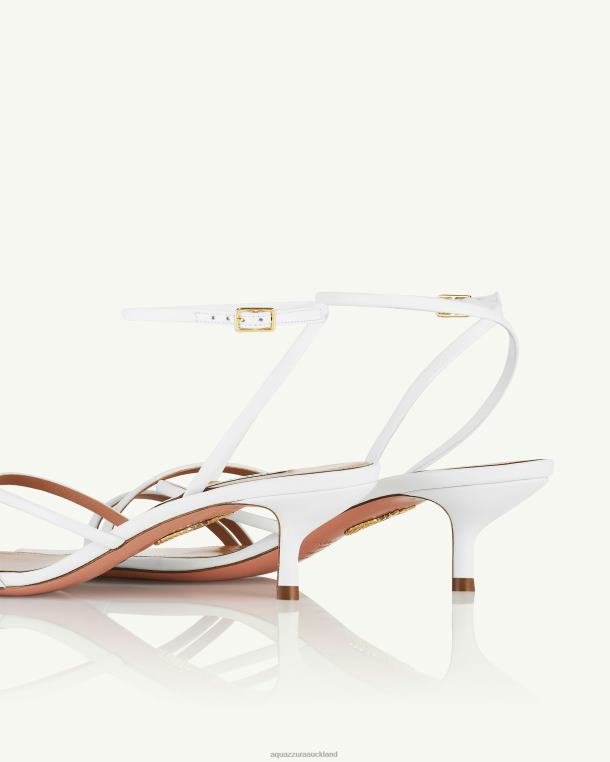 Aquazzura Roy Sandal 50 WHITE TZ66620