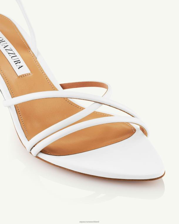 Aquazzura Roy Sandal 50 WHITE TZ66620