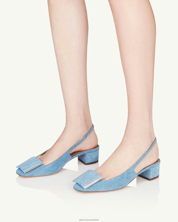 Aquazzura Shibuya Sling 35 BLUE TZ666178