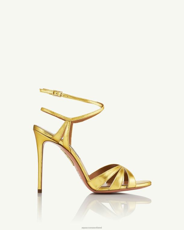 Aquazzura Siren Sandal 105 GOLD TZ66673