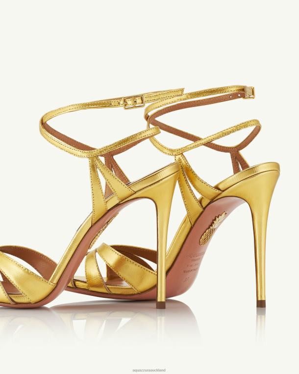 Aquazzura Siren Sandal 105 GOLD TZ66673