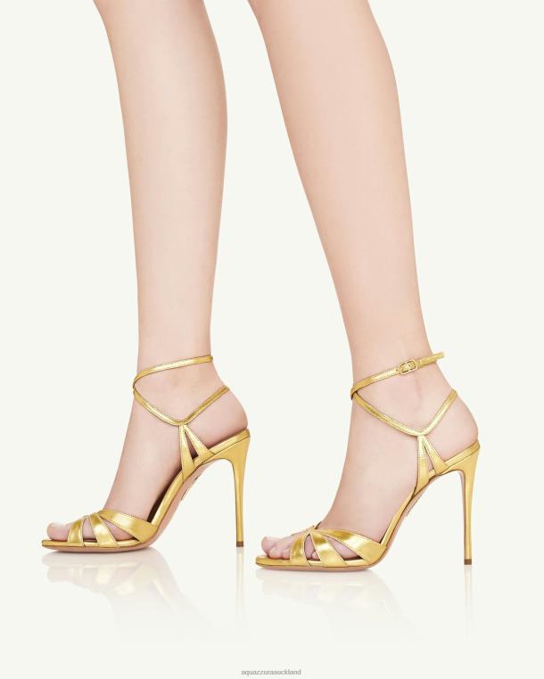 Aquazzura Siren Sandal 105 GOLD TZ66673