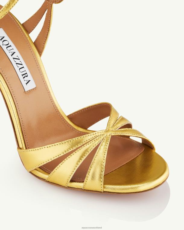 Aquazzura Siren Sandal 105 GOLD TZ66673