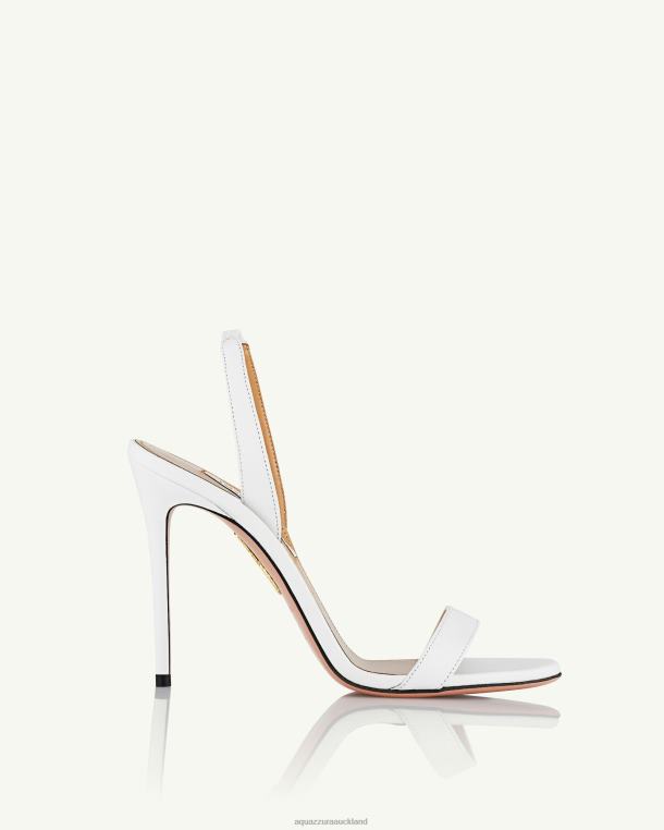 Aquazzura So Nude Sandal 105 WHITE TZ666157