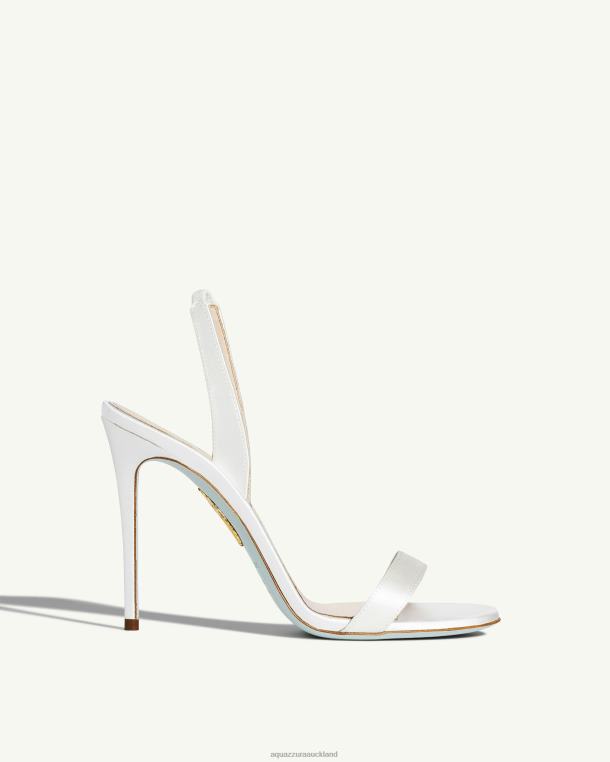 Aquazzura So Nude Sandal 105 WHITE TZ666163