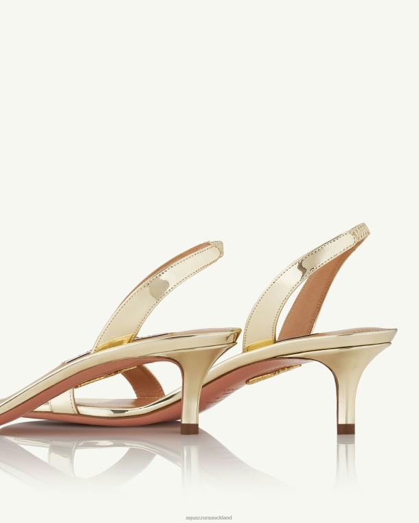 Aquazzura So Nude Sandal 50 GOLD TZ666108