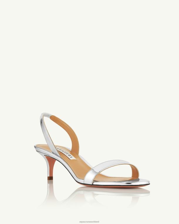 Aquazzura So Nude Sandal 50 SILVER TZ666109