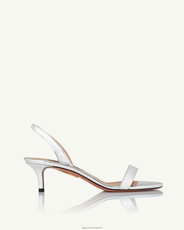 Aquazzura So Nude Sandal 50 SILVER TZ666109