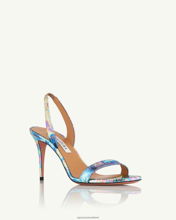 Aquazzura So Nude Sandal 85 BLUE R4L610