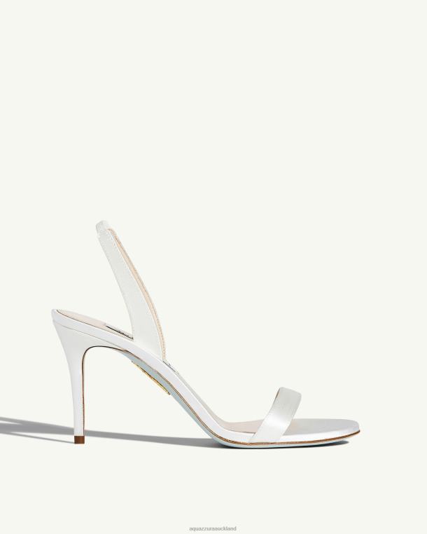 Aquazzura So Nude Sandal 85 WHITE TZ666162