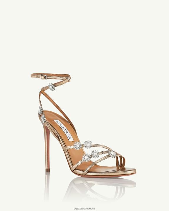 Aquazzura Starry Night Sandal 105 GOLD R4L68